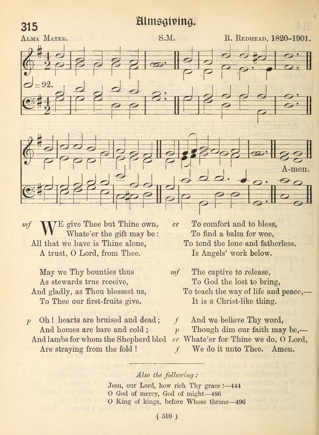 Church Hymns: with tunes (New ed.) page 510