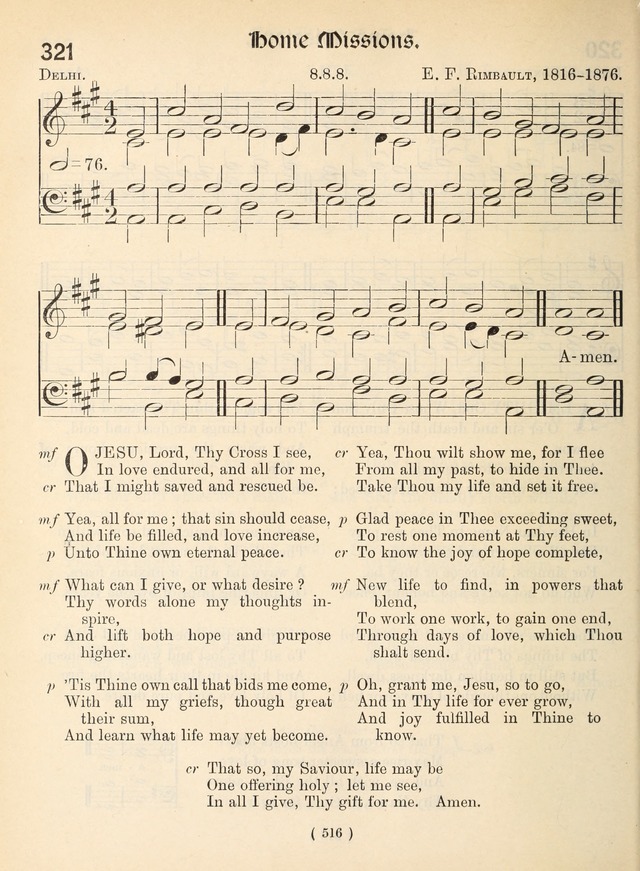 Church Hymns: with tunes (New ed.) page 516
