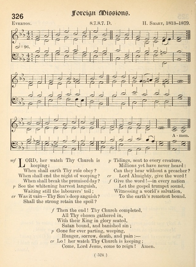 Church Hymns: with tunes (New ed.) page 524