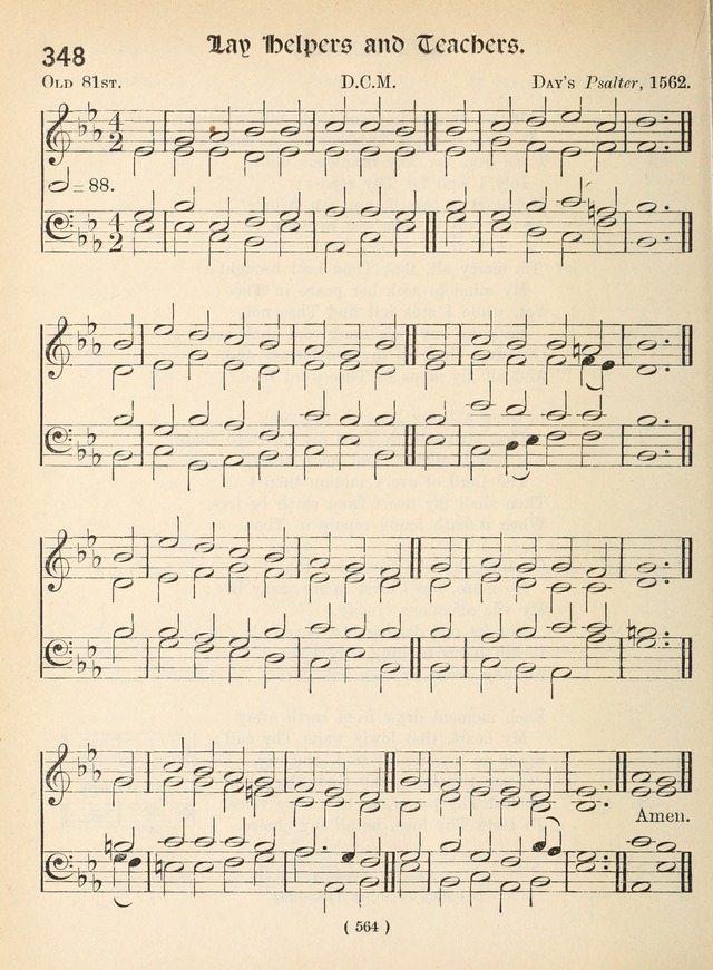 Church Hymns: with tunes (New ed.) page 564