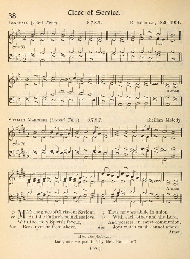 Church Hymns: with tunes (New ed.) page 58