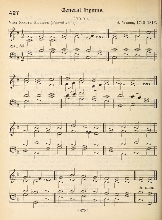 Church Hymns: with tunes (New ed.) page 670