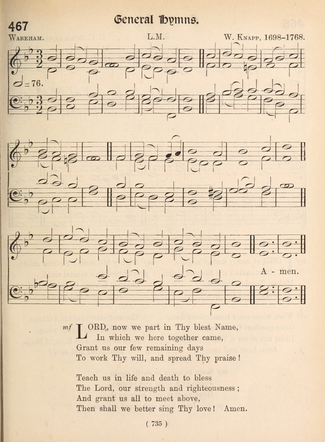 Church Hymns: with tunes (New ed.) page 735