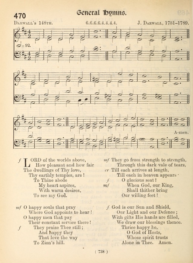 Church Hymns: with tunes (New ed.) page 738