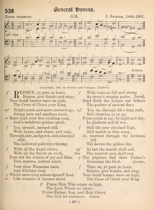 Church Hymns: with tunes (New ed.) page 827