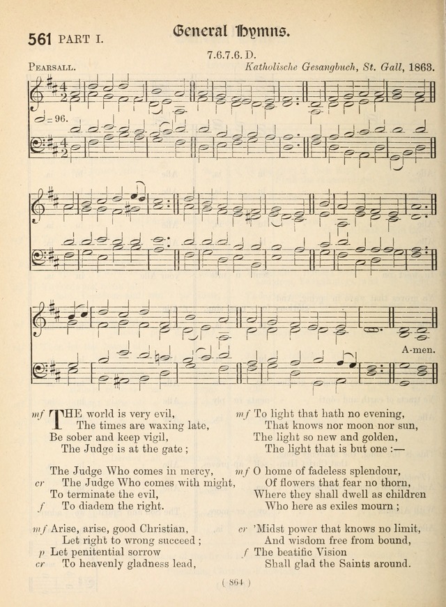 Church Hymns: with tunes (New ed.) page 864