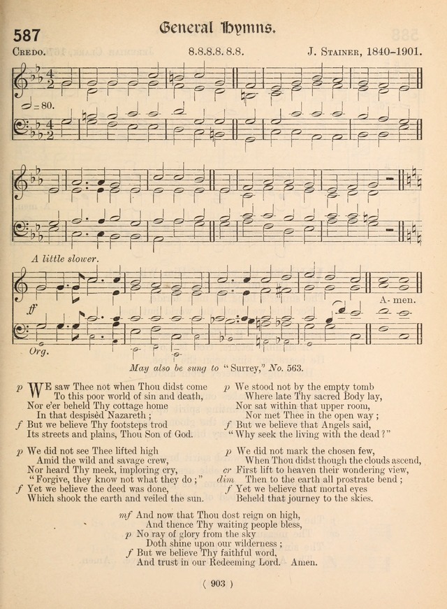 Church Hymns: with tunes (New ed.) page 903