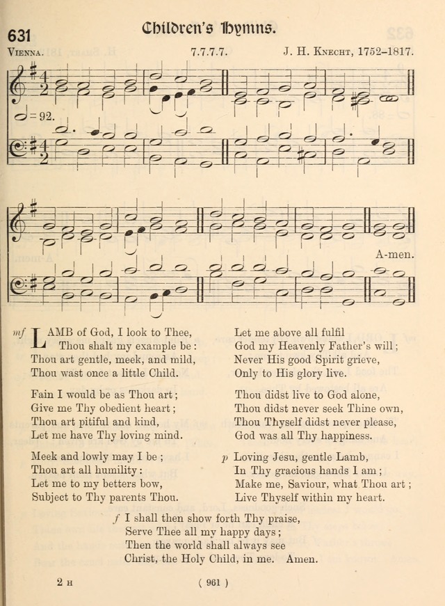 Church Hymns: with tunes (New ed.) page 961