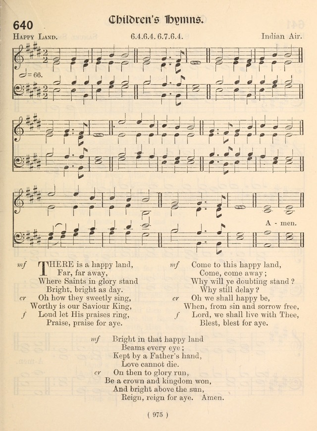 Church Hymns: with tunes (New ed.) page 975