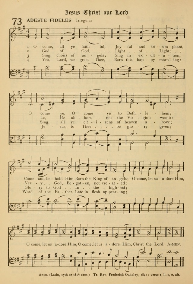 The Chapel Hymnal page 73