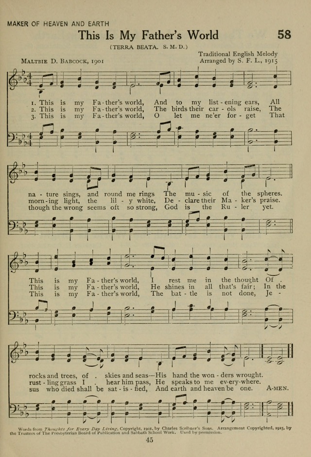 The Century Hymnal page 45