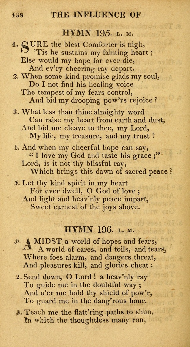 A Collection of Hymns and A Liturgy: for the use of Evangelical Lutheran Churches; to which are added prayers for families and individuals page 138