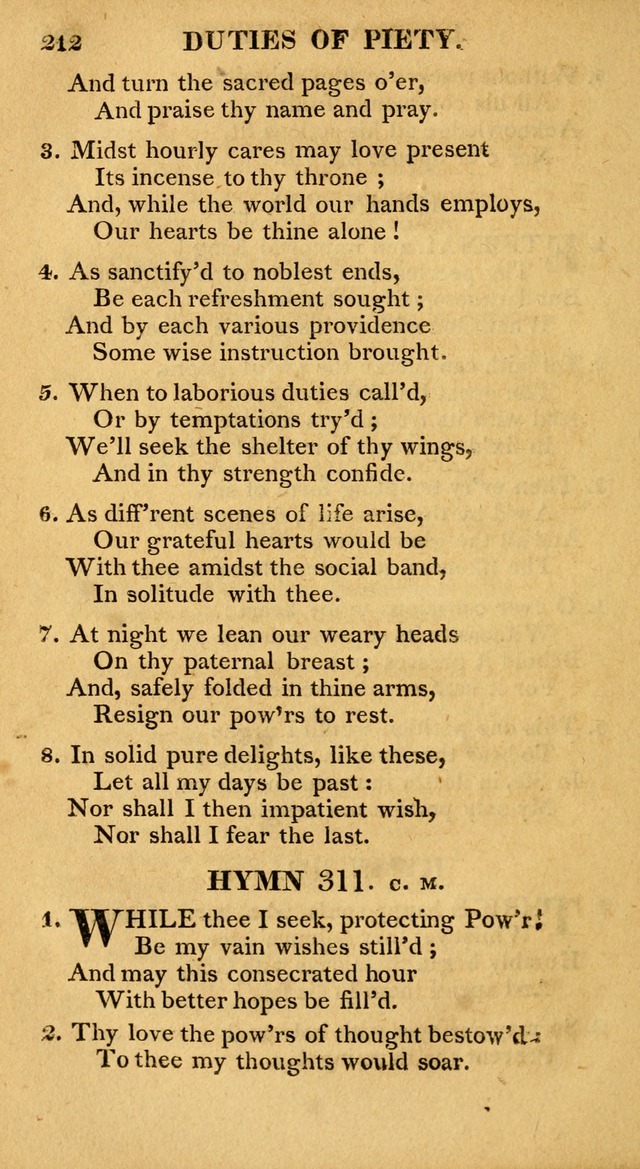 A Collection of Hymns and A Liturgy: for the use of Evangelical Lutheran Churches; to which are added prayers for families and individuals page 212