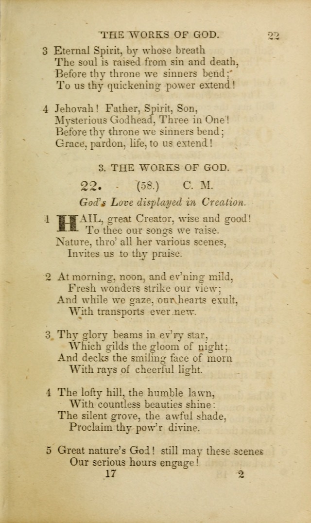 A Collection of Hymns and Prayers, for Public and Private Worship page 22