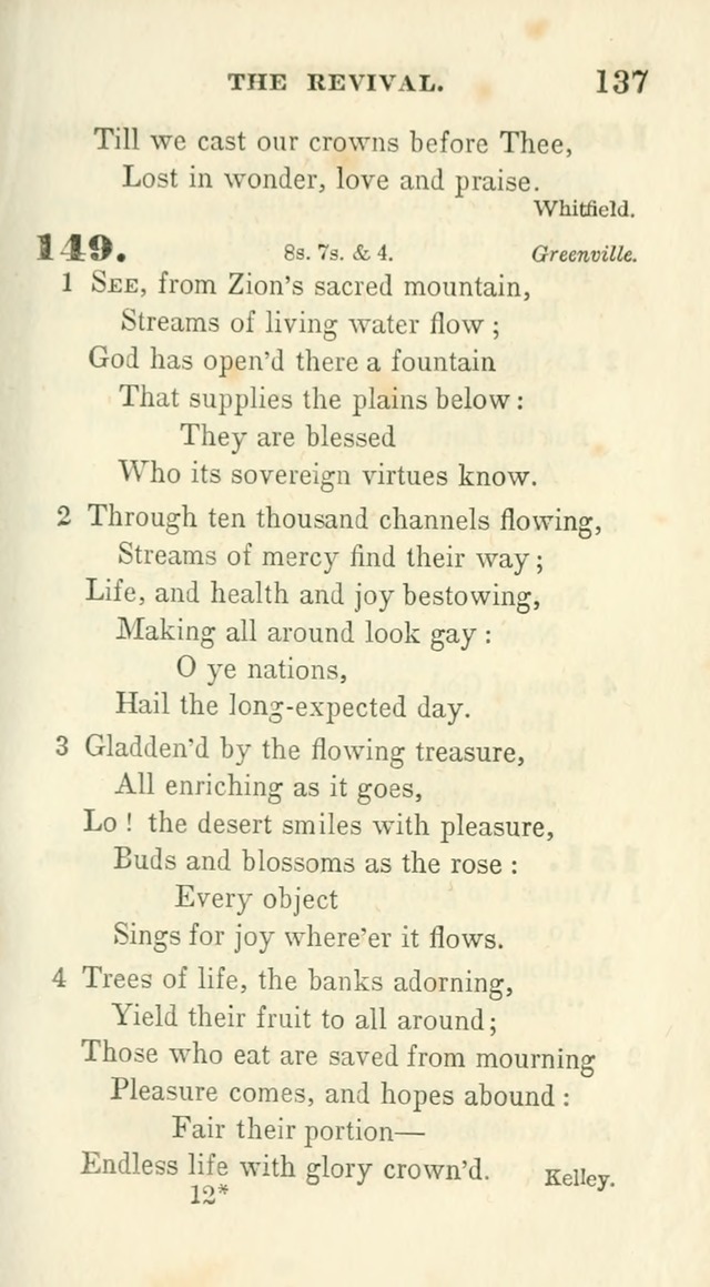 Conference Hymns : adapted to religious conferences, and meetings for prayer, to which is added a selection of the most favorite melodies in common use page 137
