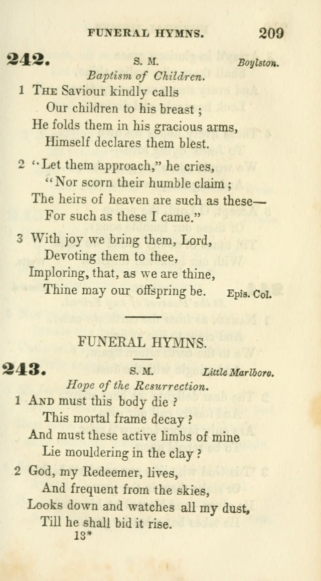 Conference Hymns : adapted to religious conferences, and meetings for prayer, to which is added a selection of the most favorite melodies in common use page 213