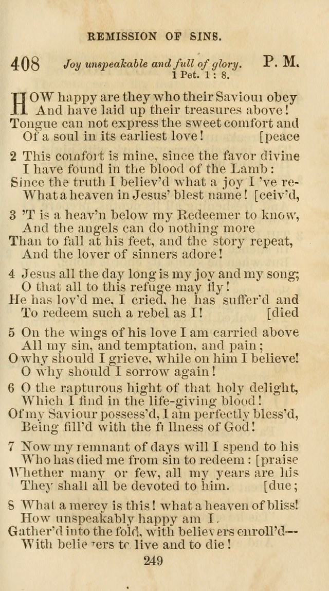 The Christian Hymn Book: a compilation of psalms, hymns and spiritual songs, original and selected (Rev. and enl.) page 258