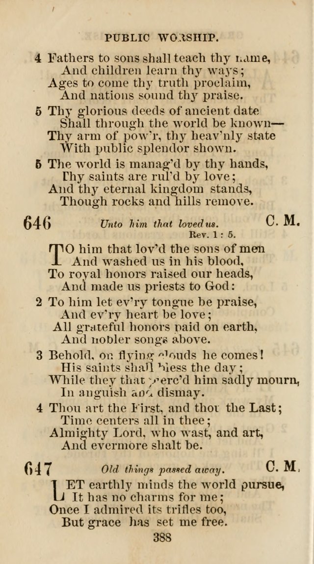 The Christian Hymn Book: a compilation of psalms, hymns and spiritual songs, original and selected (Rev. and enl.) page 397