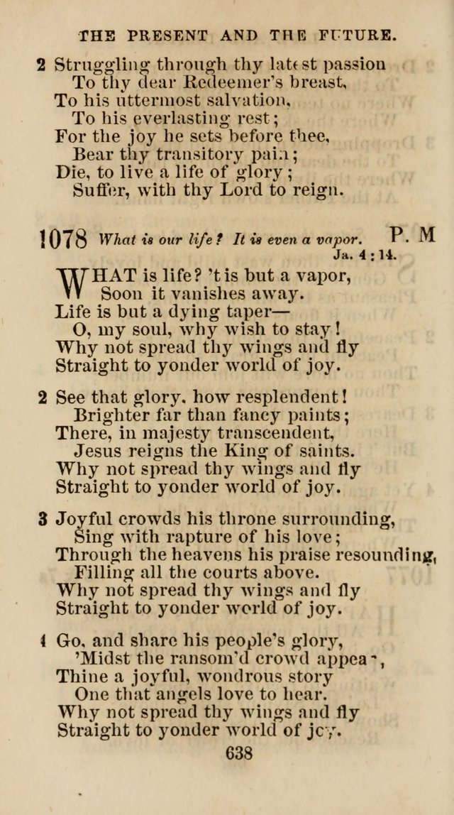 The Christian Hymn Book: a compilation of psalms, hymns and spiritual songs, original and selected (Rev. and enl.) page 647