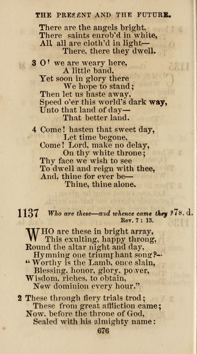 The Christian Hymn Book: a compilation of psalms, hymns and spiritual songs, original and selected (Rev. and enl.) page 685