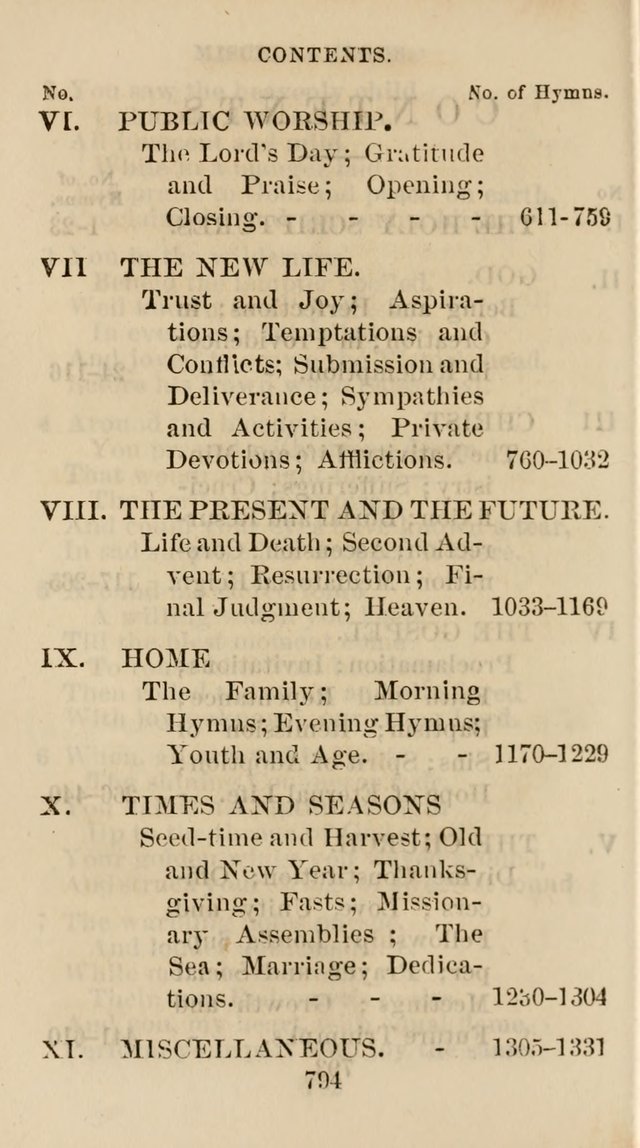 The Christian Hymn Book: a compilation of psalms, hymns and spiritual songs, original and selected (Rev. and enl.) page 803
