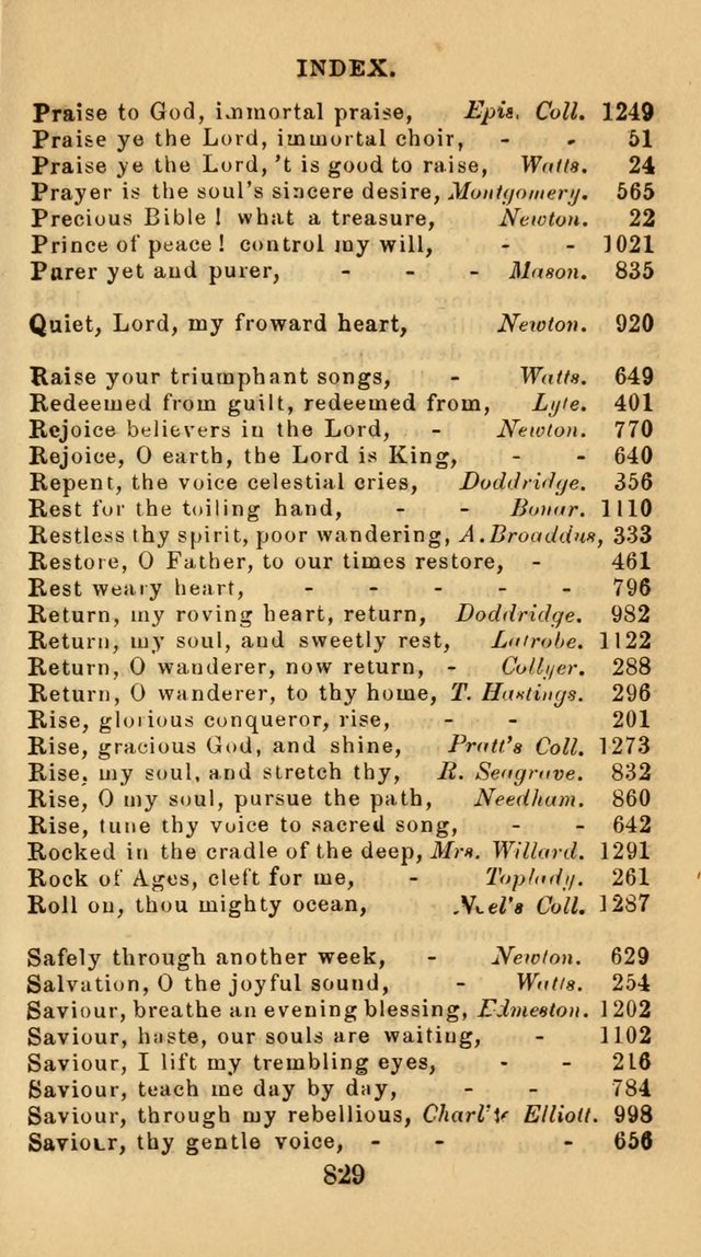 The Christian Hymn Book: a compilation of psalms, hymns and spiritual songs, original and selected (Rev. and enl.) page 838