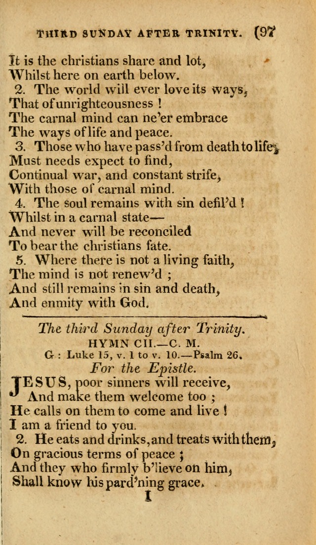 Church Hymn Book: consisting of newly composed hymns with the addition of hymns and psalms, from other authors, carefully adapted for the use of public worship, and many other occasions (1st ed.) page 116