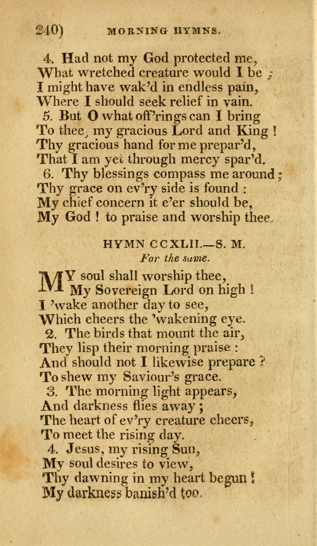 Church Hymn Book: consisting of newly composed hymns with the addition of hymns and psalms, from other authors, carefully adapted for the use of public worship, and many other occasions (1st ed.) page 259