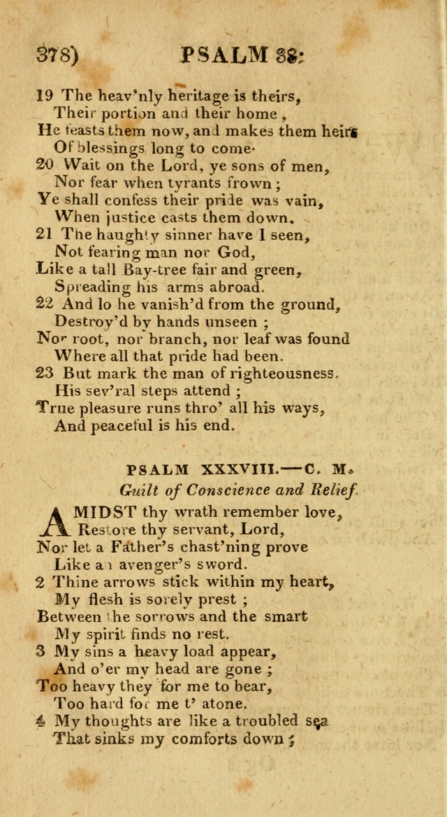 Church Hymn Book: consisting of newly composed hymns with the addition of hymns and psalms, from other authors, carefully adapted for the use of public worship, and many other occasions (1st ed.) page 397