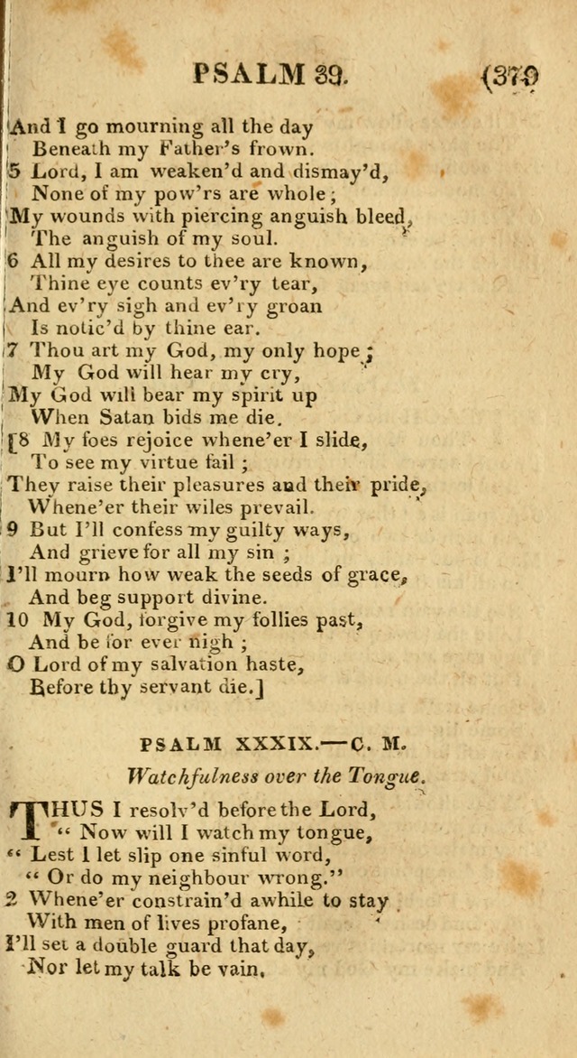 Church Hymn Book: consisting of newly composed hymns with the addition of hymns and psalms, from other authors, carefully adapted for the use of public worship, and many other occasions (1st ed.) page 398