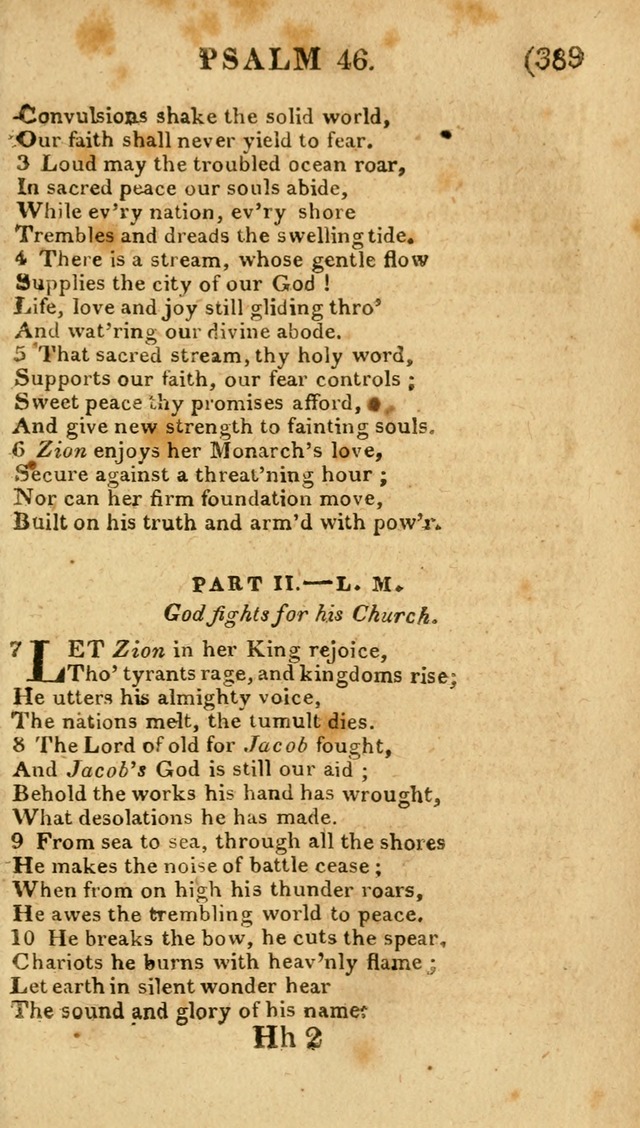 Church Hymn Book: consisting of newly composed hymns with the addition of hymns and psalms, from other authors, carefully adapted for the use of public worship, and many other occasions (1st ed.) page 408