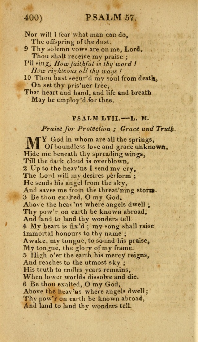 Church Hymn Book: consisting of newly composed hymns with the addition of hymns and psalms, from other authors, carefully adapted for the use of public worship, and many other occasions (1st ed.) page 419