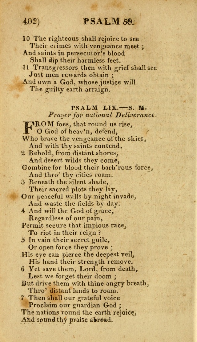 Church Hymn Book: consisting of newly composed hymns with the addition of hymns and psalms, from other authors, carefully adapted for the use of public worship, and many other occasions (1st ed.) page 421