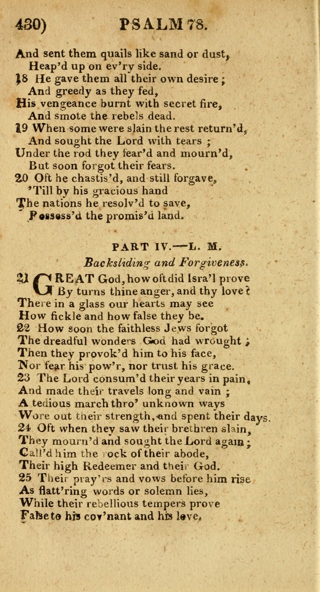 Church Hymn Book: consisting of newly composed hymns with the addition of hymns and psalms, from other authors, carefully adapted for the use of public worship, and many other occasions (1st ed.) page 449