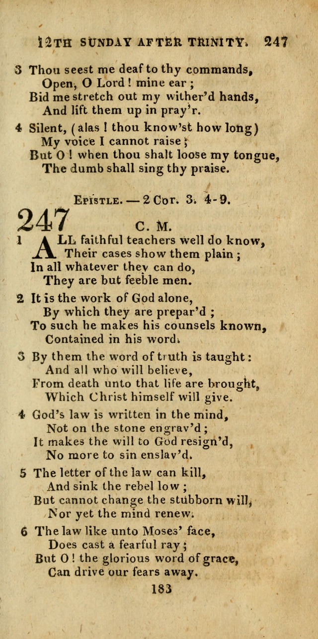 Church Hymn Book; consisting of hymns and psalms, original and selected. adapted to public worship and many other occasions. 2nd ed. page 181