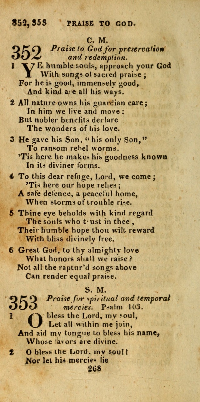 Church Hymn Book; consisting of hymns and psalms, original and selected. adapted to public worship and many other occasions. 2nd ed. page 266