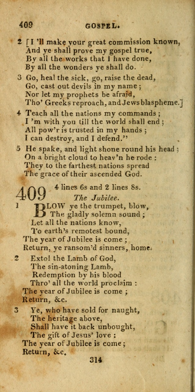 Church Hymn Book; consisting of hymns and psalms, original and selected. adapted to public worship and many other occasions. 2nd ed. page 312