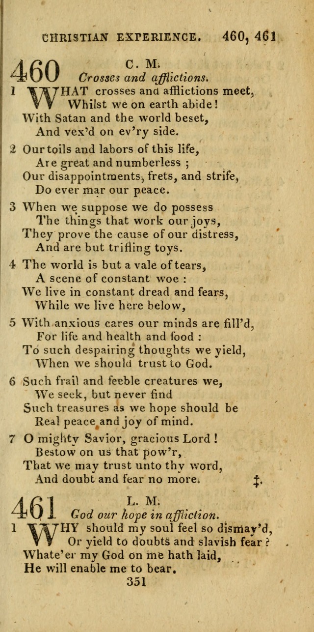 Church Hymn Book; consisting of hymns and psalms, original and selected. adapted to public worship and many other occasions. 2nd ed. page 349