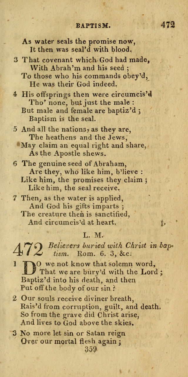 Church Hymn Book; consisting of hymns and psalms, original and selected. adapted to public worship and many other occasions. 2nd ed. page 357