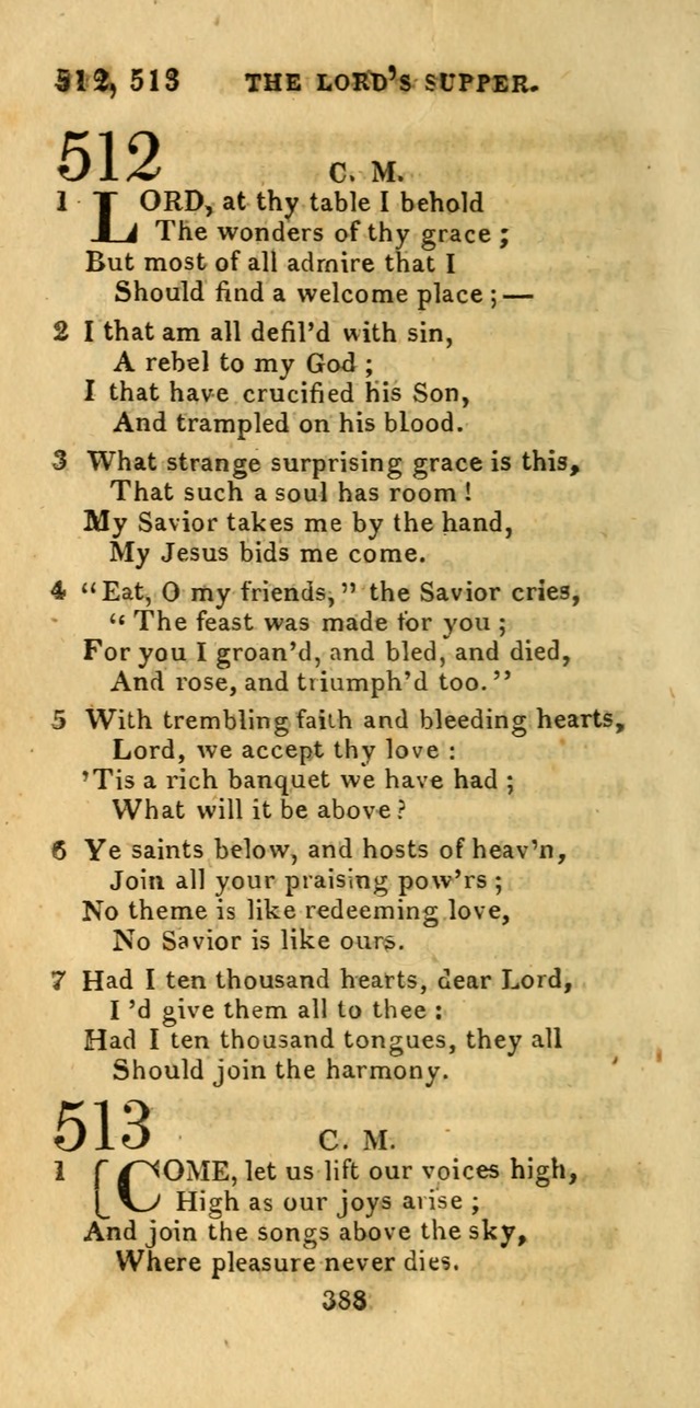 Church Hymn Book; consisting of hymns and psalms, original and selected. adapted to public worship and many other occasions. 2nd ed. page 386