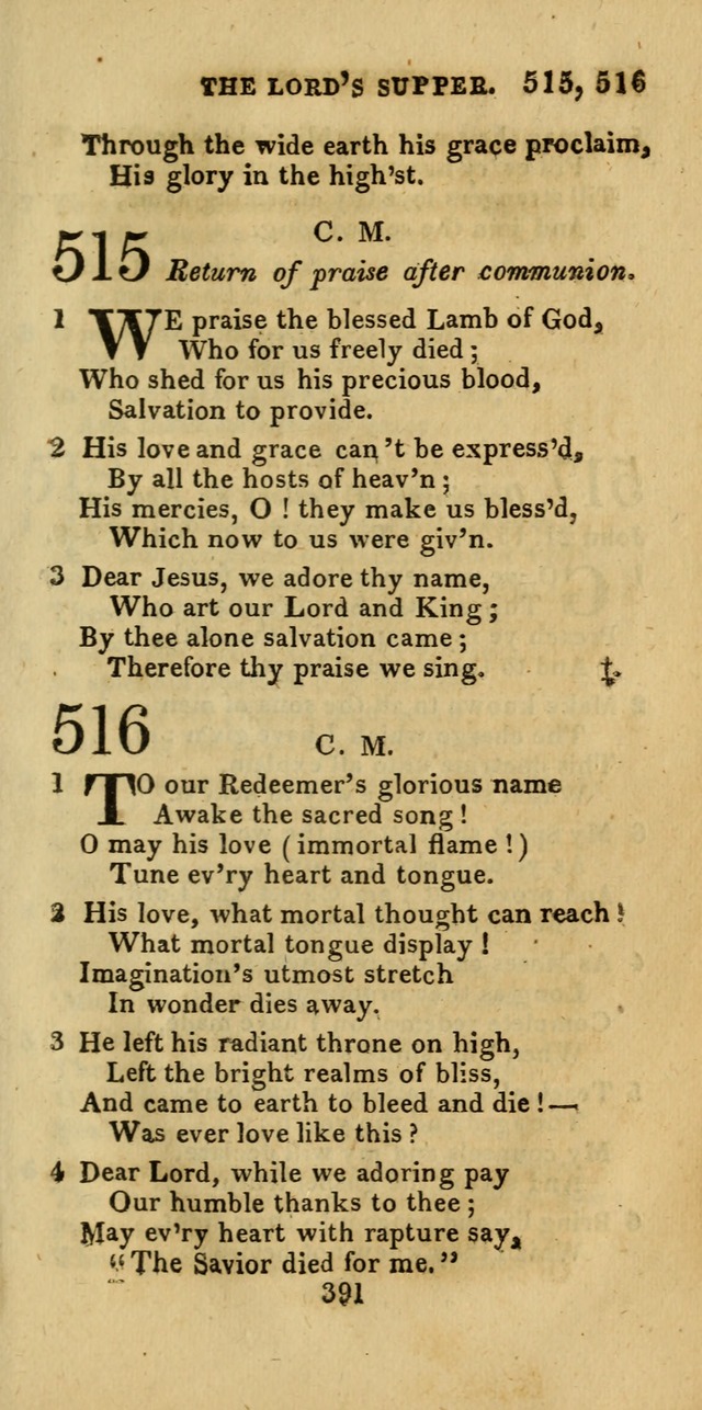 Church Hymn Book; consisting of hymns and psalms, original and selected. adapted to public worship and many other occasions. 2nd ed. page 389
