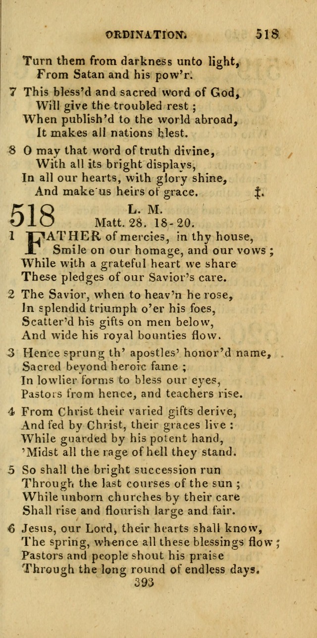 Church Hymn Book; consisting of hymns and psalms, original and selected. adapted to public worship and many other occasions. 2nd ed. page 391