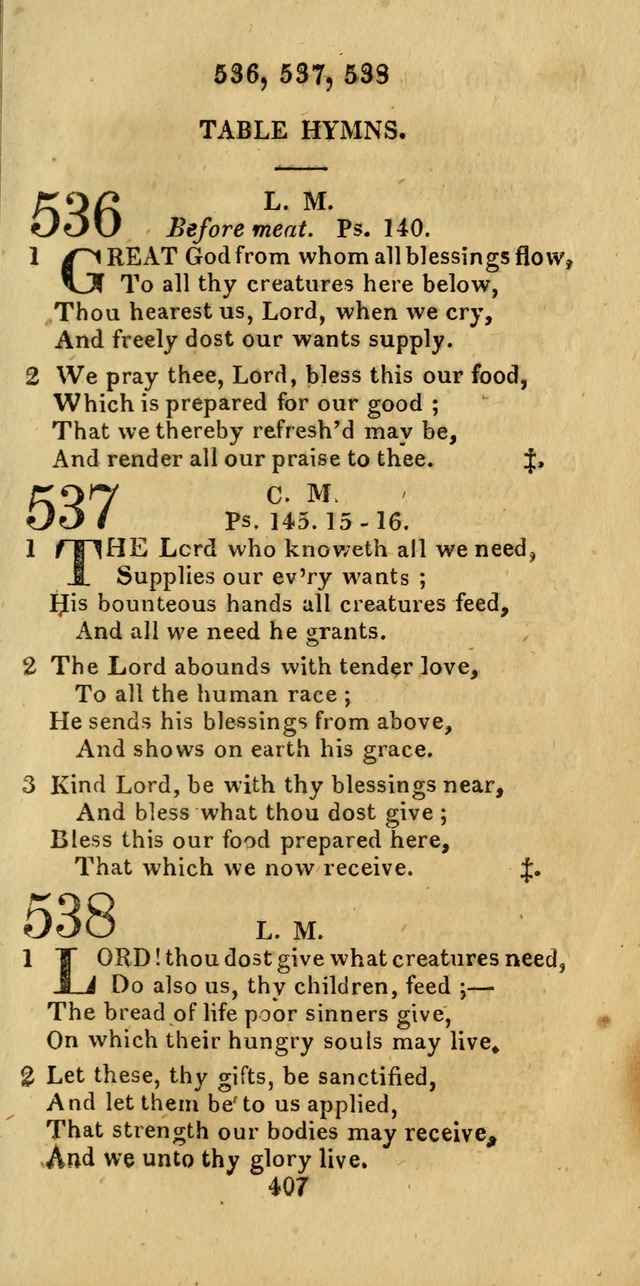 Church Hymn Book; consisting of hymns and psalms, original and selected. adapted to public worship and many other occasions. 2nd ed. page 405