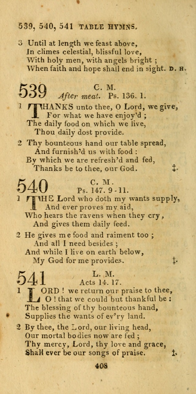 Church Hymn Book; consisting of hymns and psalms, original and selected. adapted to public worship and many other occasions. 2nd ed. page 406