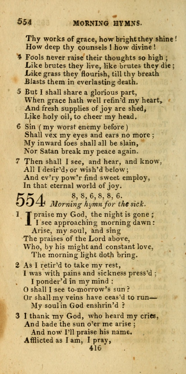 Church Hymn Book; consisting of hymns and psalms, original and selected. adapted to public worship and many other occasions. 2nd ed. page 414