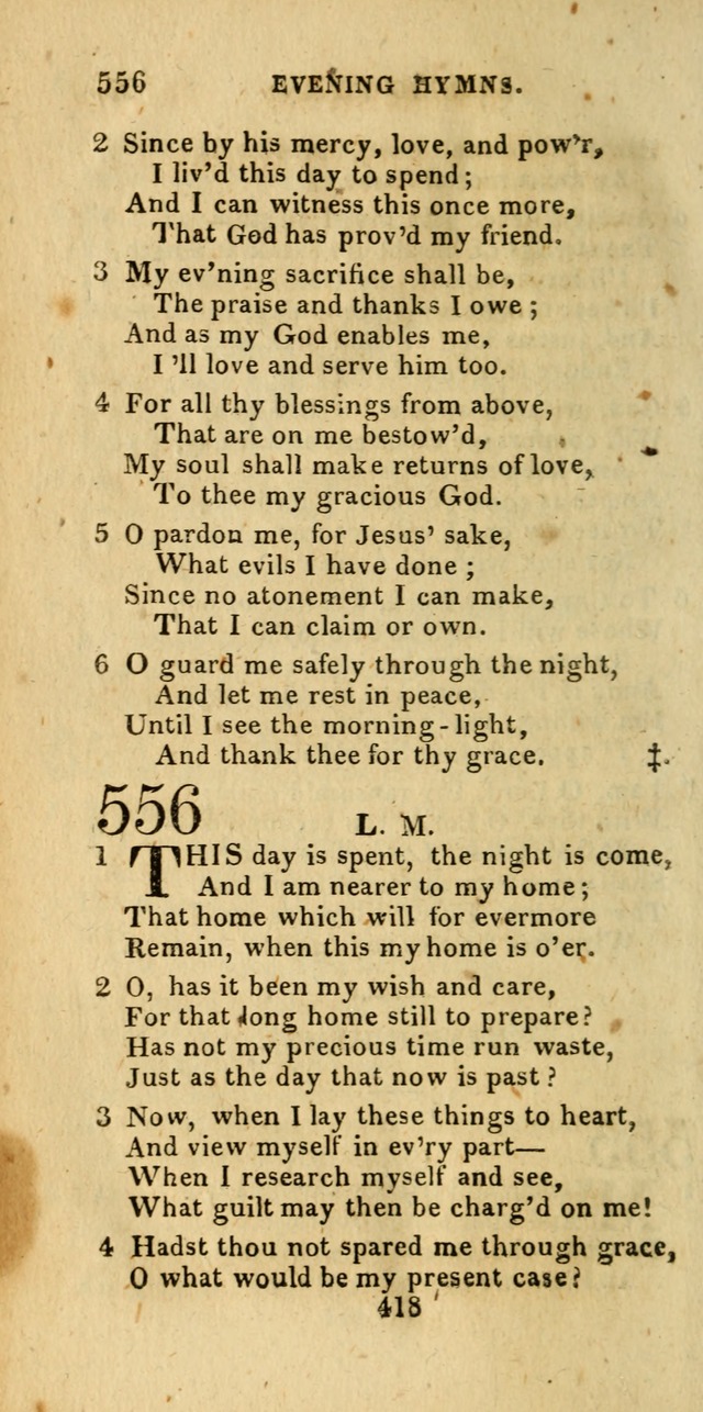 Church Hymn Book; consisting of hymns and psalms, original and selected. adapted to public worship and many other occasions. 2nd ed. page 416
