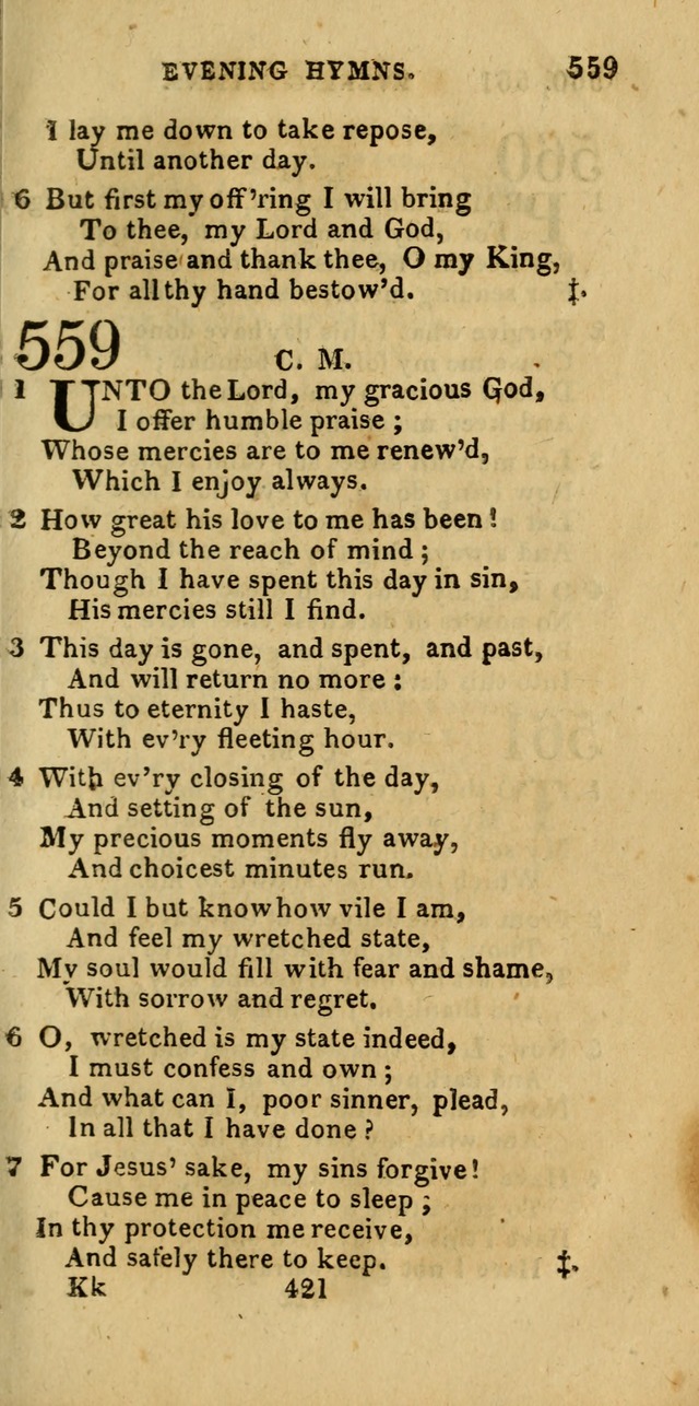 Church Hymn Book; consisting of hymns and psalms, original and selected. adapted to public worship and many other occasions. 2nd ed. page 419