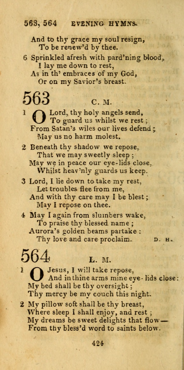Church Hymn Book; consisting of hymns and psalms, original and selected. adapted to public worship and many other occasions. 2nd ed. page 422