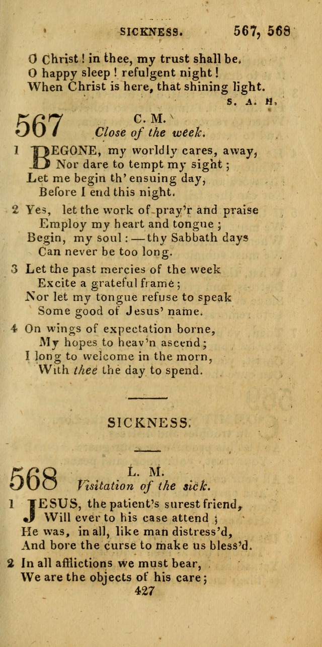 Church Hymn Book; consisting of hymns and psalms, original and selected. adapted to public worship and many other occasions. 2nd ed. page 425