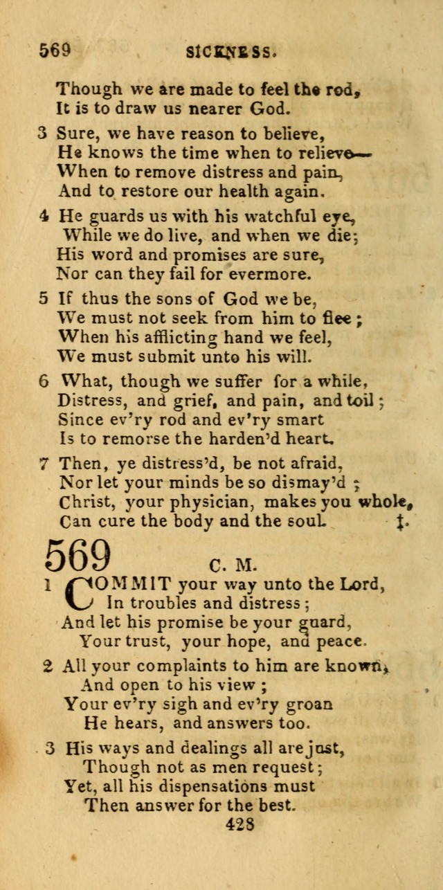 Church Hymn Book; consisting of hymns and psalms, original and selected. adapted to public worship and many other occasions. 2nd ed. page 426